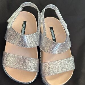 Mini Melissa Sparkling Silver Sandals